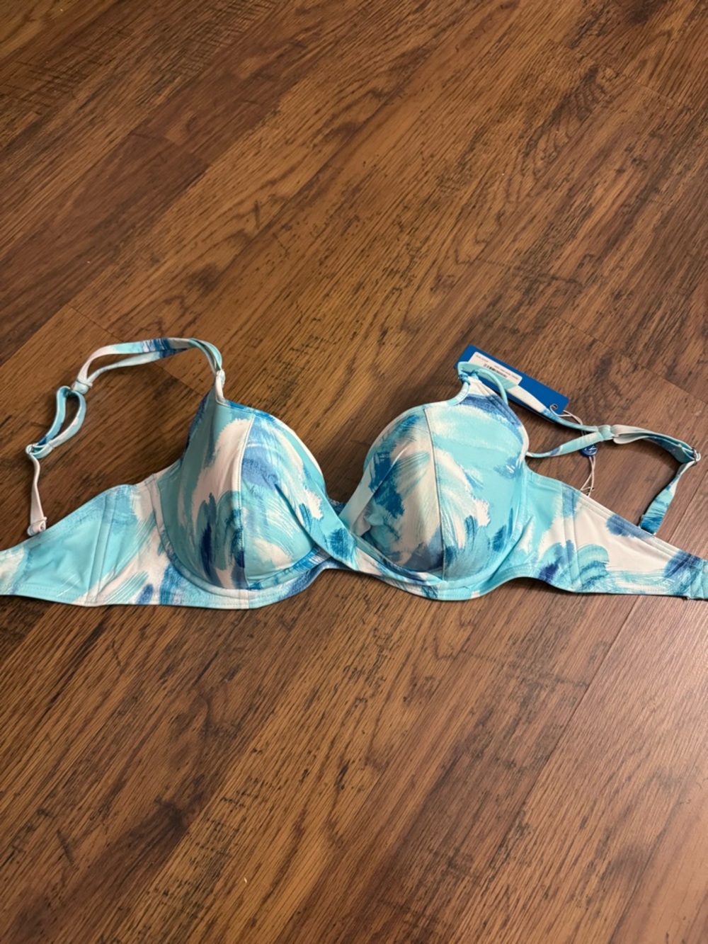 Birdsong Wrap Bikini Top 32DDD Ocean Waves
